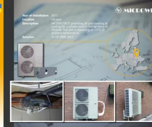 Pool heat pump application - HP 2600 Split Dubai - Microwell